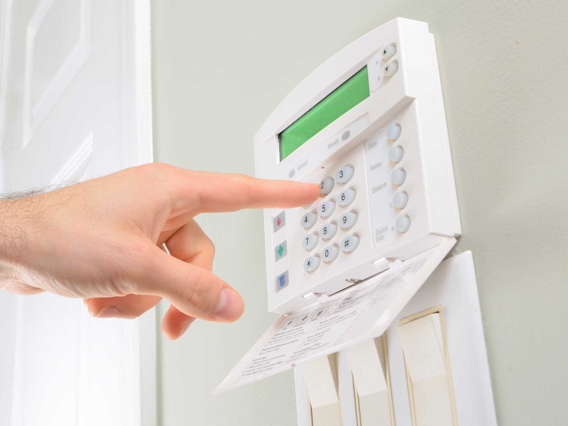 A Keypad of an Alarm system in Dublin