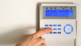 Home alarm system keypad